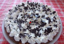 Torta golosa al caffè con panna e nutella