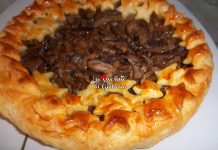 Torta salata con funghi