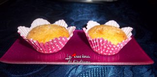 Muffin al cocco, yogurt e gocce di cioccolato