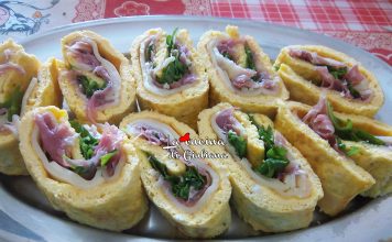 Rotolo di frittata farcito