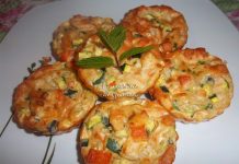 Sformatini di verdure e surimi