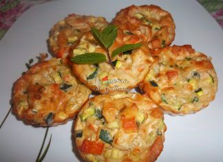 Sformatini di verdure e surimi