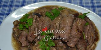 Involtini di vitello con pancetta, pinoli e uvetta