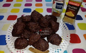 Biscotti di crusca d’avena e crusca di grano con cacao, cannella e zenzero