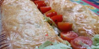 Fagotti di sfoglia ripieni di carne, funghi, tonno e fontina.