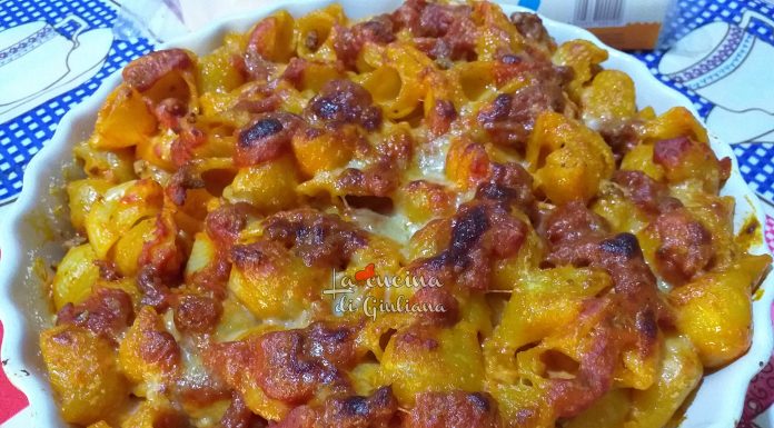 Pasta al forno gratinata con verdure