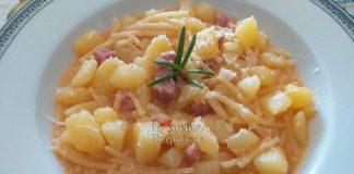 Pasta risottata con patate, pancetta e grana